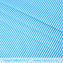 Stripe Cotton Fabric&nbsp;DIY-WH0671-390E