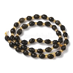 Natural Golden Sheen Obsidian Beads Strands&nbsp;G-F809-A27-01