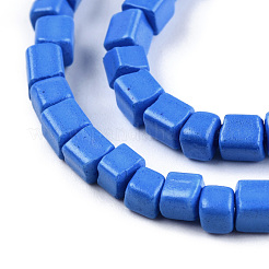 Opaque Spray Painted Glass Bead Strands&nbsp;GLAA-N047-08-A01