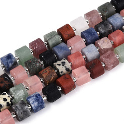 Natural & Synthetic Mixed Stone Beads Strands&nbsp;G-N353-02A-01