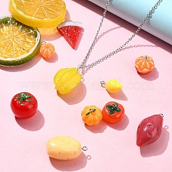 10Pcs 10 Styles Autumn Theme Resin Pendants&nbsp;FIND-YW0005-42