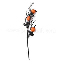 Plastic & Foam Artificial Pumpkin Floral Pick with Maple Leaf&nbsp;TH-CBAC0DE-02