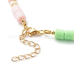 Polymer Clay Beaded Necklaces&nbsp;NJEW-JN03619-01
