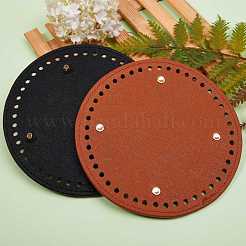 2Pcs 2 Colors PU Leather Knitting Crochet Bags Nail Bottom Shaper Pad&nbsp;DIY-SZ0001-83A