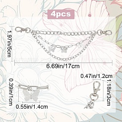 Alloy Shoe 3-Strand Curb Chain&nbsp;AJEW-WH0258-700