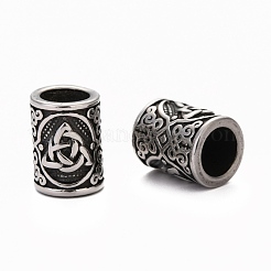 304 Stainless Steel Triquetra European Beads&nbsp;STAS-K199-05AS
