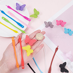 Silicone Wine Glass Tag Markers Sets&nbsp;DIY-PH0025-45