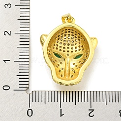 Brass Micro Pave Cubic Zirconia Pendants&nbsp;KK-K354-13I-G