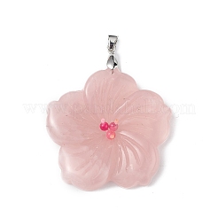 Natural Rose Quartz Big Pendants&nbsp;G-B040-01P-11
