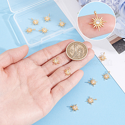 12Pcs Brass Charms&nbsp;KK-BBC0028-30