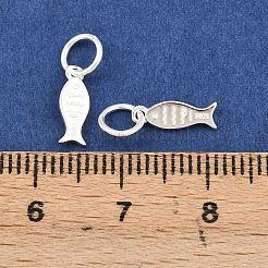 925 Sterling Silver Fish Charms&nbsp;STER-A049-01A-S