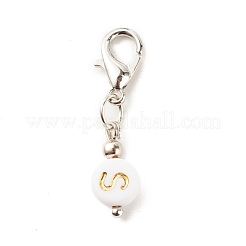 Plating Acrylic Pendants Decoration&nbsp;HJEW-JM00627