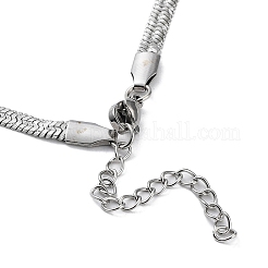 Non-Tarnish 304 Stainless Steel Herringbone Chain Necklaces&nbsp;NJEW-P282-02P