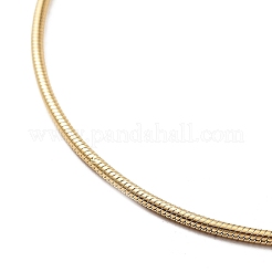Ion Plating(IP) 304 Stainless Steel Round Snake Chains Bracelets&nbsp;BJEW-K240-02G