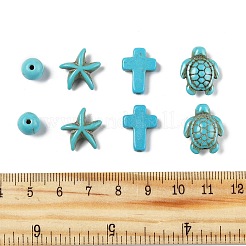 130Pcs 5 Styles Synthetic Turquoise Beads&nbsp;TURQ-FP0001-02