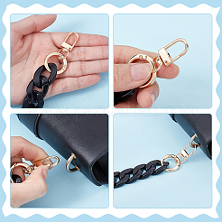 2Pcs 2 Styles Acrylic Twisted Chain Bag Handles&nbsp;HJEW-UN00071