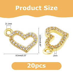 20Pcs Alloy Rhinestone Pendants&nbsp;FIND-HS0001-66