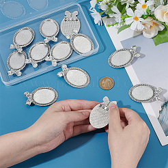 12Pcs Alloy Brooch Findings&nbsp;FIND-PH0027-62B