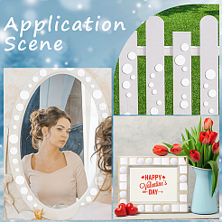 250Pcs Acrylic Self Adhesive Mirror Wall Stickers&nbsp;AJEW-SP0001-21A