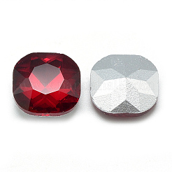 Pointed Back Glass Rhinestone Cabochons&nbsp;RGLA-T032-10x10mm-05