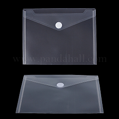 12Pcs PP Plastic Card Storage Bags with Snap&nbsp;ABAG-SP0001-39