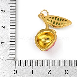 Brass Enamel Pendants&nbsp;X-KK-K405-01B-G