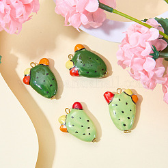 4Pcs 2 Styles Handmade Porcelain Pendants&nbsp;PALLOY-SW00141