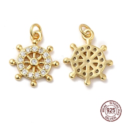 925 Sterling Silver Micro Pave Cubic Zirconia Charms&nbsp;STER-I010-25G