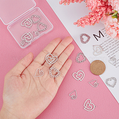 18Pcs 3 Style 201 Stainless Steel Pendants&nbsp;STAS-DC0007-47