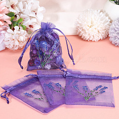 20Pcs Polyester Mesh Sachet Packing Drawstring Bgas&nbsp;ABAG-TA0002-20E