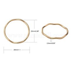 Smooth Surface Alloy Linking Ring&nbsp;PALLOY-S117-164