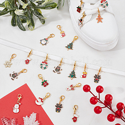 30Pcs 15 Style Alloy Enamel Pendant Decorations&nbsp;HJEW-ME00074