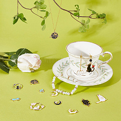 30Pcs 15 Styles Alloy Enamel Charms&nbsp;ENAM-SC0003-27