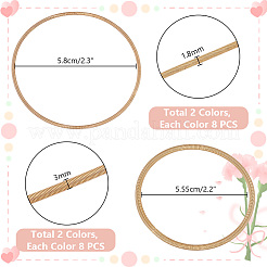 32Pcs 4 Styles Iron Wire Round Snake Chain Stretch Bracelets Set&nbsp;BJEW-PH0004-39