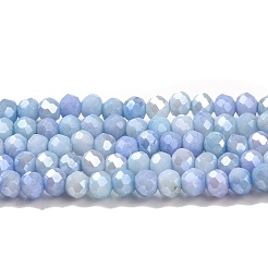 Faceted Electroplated Glass Beads Strands&nbsp;X-GLAA-C023-02-C16