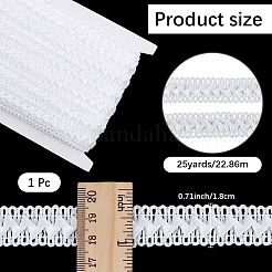 Polyester Centipede Braided Lace Ribbon&nbsp;OCOR-WH20012-25B