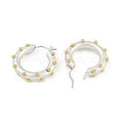 Brass Ring Hoop Earrings&nbsp;EJEW-Q391-22S