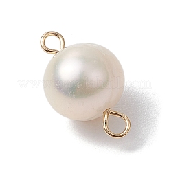 Natural Cultured Freshwater Pearl Connector Charms&nbsp;PALLOY-JF03090-02