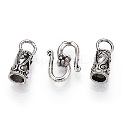 Tibetan Style Alloy Hook and S-Hook Clasps&nbsp;X-TIBEP-S300-21AS-RS