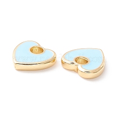 Rack Plating Eco-friendly Brass Enamel Charms&nbsp;LS-KK-D073-04G-02-NR