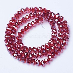 Electroplate Glass Beads Strands&nbsp;EGLA-A034-T4mm-A06