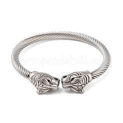 Viking 304 Stainless Steel Open Cuff Bangles for Men&nbsp;BJEW-U001-06A-AS