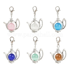 Cat Eye Kettle Pendant Decorations&nbsp;HJEW-JM03578