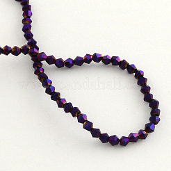 Electroplate Glass Bead Strands&nbsp;EGLA-R094-4mm-05