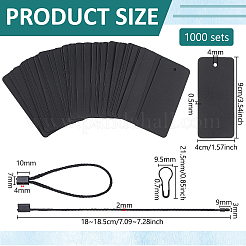 1000Pcs Rectangle Blank Coated Paper Price Tags&nbsp;FIND-WA0001-22