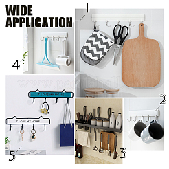Carbon Steel Wall Mounted Hook Hangers&nbsp;HJEW-WH0006-47
