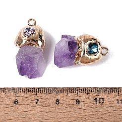 Natural Amethyst Geode Pendants&nbsp;G-N366-01G