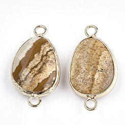 Natural Picture Jasper Links connectors&nbsp;G-S344-02I