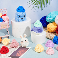 24Pcs 8 Colors Handmade Wool Woven Hat Decoration&nbsp;AJEW-FG0003-34B