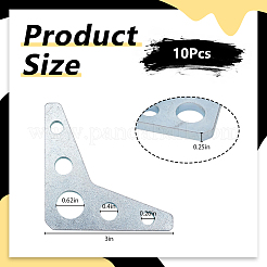 10Pcs Iron Mounting Bracket&nbsp;FIND-WH0366-427
